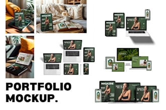 create professional device mockup designs for iphone, ipad, imac, and android