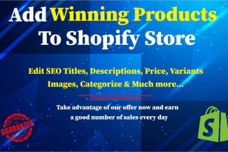 find shopify dropshipping winning products