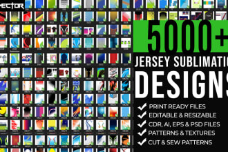 send 5000 plus tshirt jersey sublimation design bundle