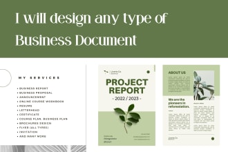 create outstanding design for your business document