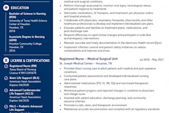 perfectly create and update rn resume and cover letters for nursing