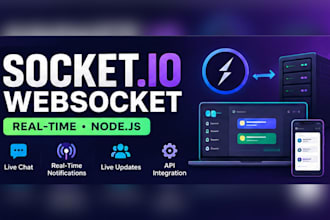 build or fix nodejs socketio websocket real time features