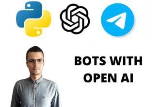 develop custom telegram bots integrated with openai API