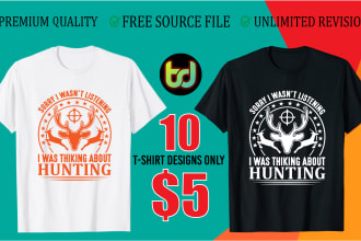 do unique and professional tshirt designs for pod services