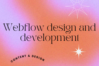 create a responsive webflow website and design