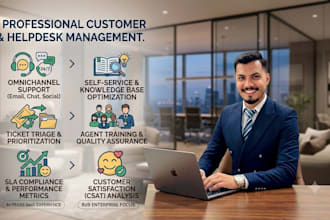 be your professional customer support and helpdesk manager