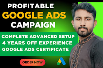 setup manage and  optimize your google ads  PPC campaign