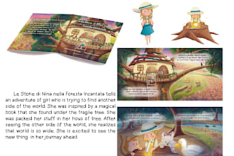 illustrate cover book with warm and vintage illustration