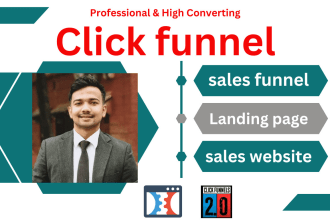 create clickfunnels funnel, landing page, or sales funnel on clickfunnels