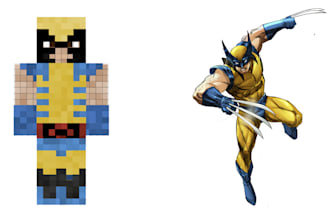 draw a reimagined version of your minecraft avatar or roblox character