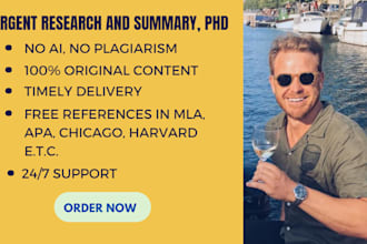 provide quality research and summary writings within 24 hours