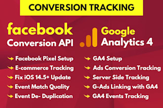 fix setup facebook pixel conversion api, google analytics 4, conversion tracking