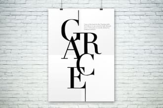 design typography posters, wall art, and word cloud