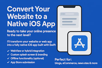 convert your website into a native ios app using swift or swiftui
