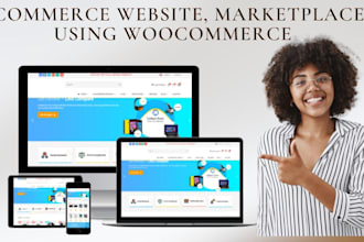 design multi vendor ecommerce marketplace, wordpress website with woocommerce