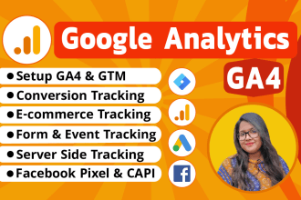 setup google analytics 4, ga4 ecommerce server side tracking conversion tracking