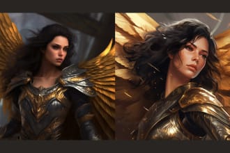 create fantasy portraits generated with ai