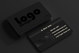 do luxury, elegant, minimalist business card and logo design