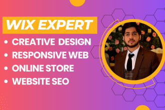 design or redesign responsive and creative wix websites