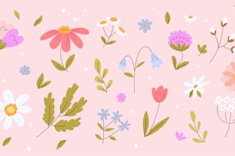 make cute seamless pattern