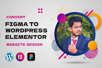 convert figma design to wordpress within the shortest time