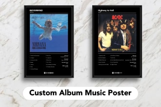 make a custom album cover poster