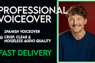 record a spanish voice over for you