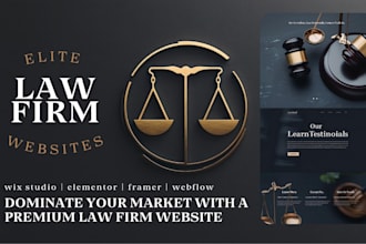 build a professional law firm website design for lawyer or attorney