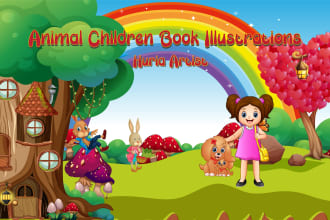 design children book illustration and cover children story book illustration