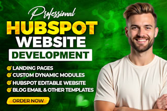 create hubspot landing pages or hubspot website
