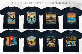 do custom trendy typography and vintage t shirt design
