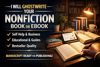 ghostwrite a professional nonfiction book or ebook