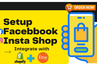 set up fb insta shop, integrate with shopify