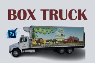 do box truck, truck wrap, branding vehicle, professional box truck wrap design
