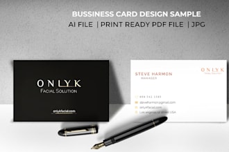 do minimal and simple business card design