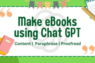 make you complete ebooks using ai chat gpt