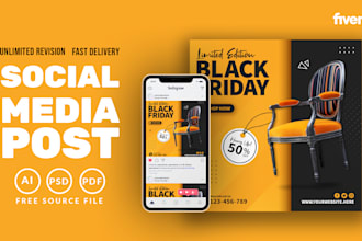 design digital flyer, social media design, instagram facebook post, banner ads