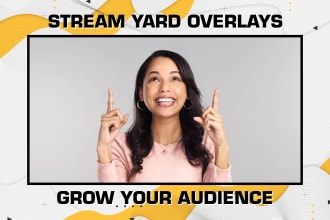 create streamyard, streamlabs, obs, overlay for youtube podcasts