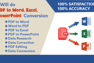 convert scanned PDF files to doc, excel, powerpoint and do form filling