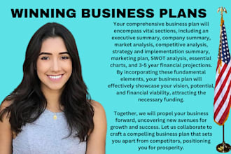 create a winning business plan with a tailored financial plan