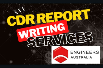 write cdr report for engineers australia
