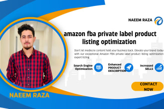 be amazon fba private label product listing optimization expert listing