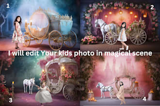 create a fairytale photo with your kid in the scene