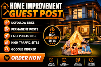 do home improvement guest post on high da home guest blog