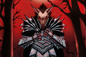 draw your character in dungeons and dragons artstyle