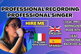 be your female vocals, harmonies or lead vocal