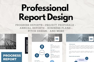 design professional reports, proposals and company profile