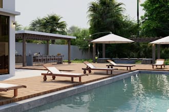 design your backyard and pool area