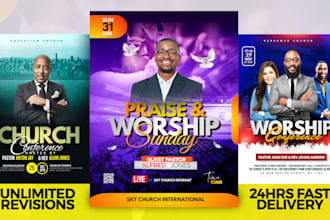 design a professional church flyer, fundraising and charity flyer for your event