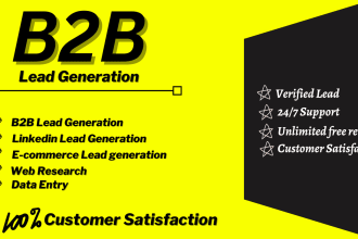 do b2b lead generation, and email address by using linkedin, google